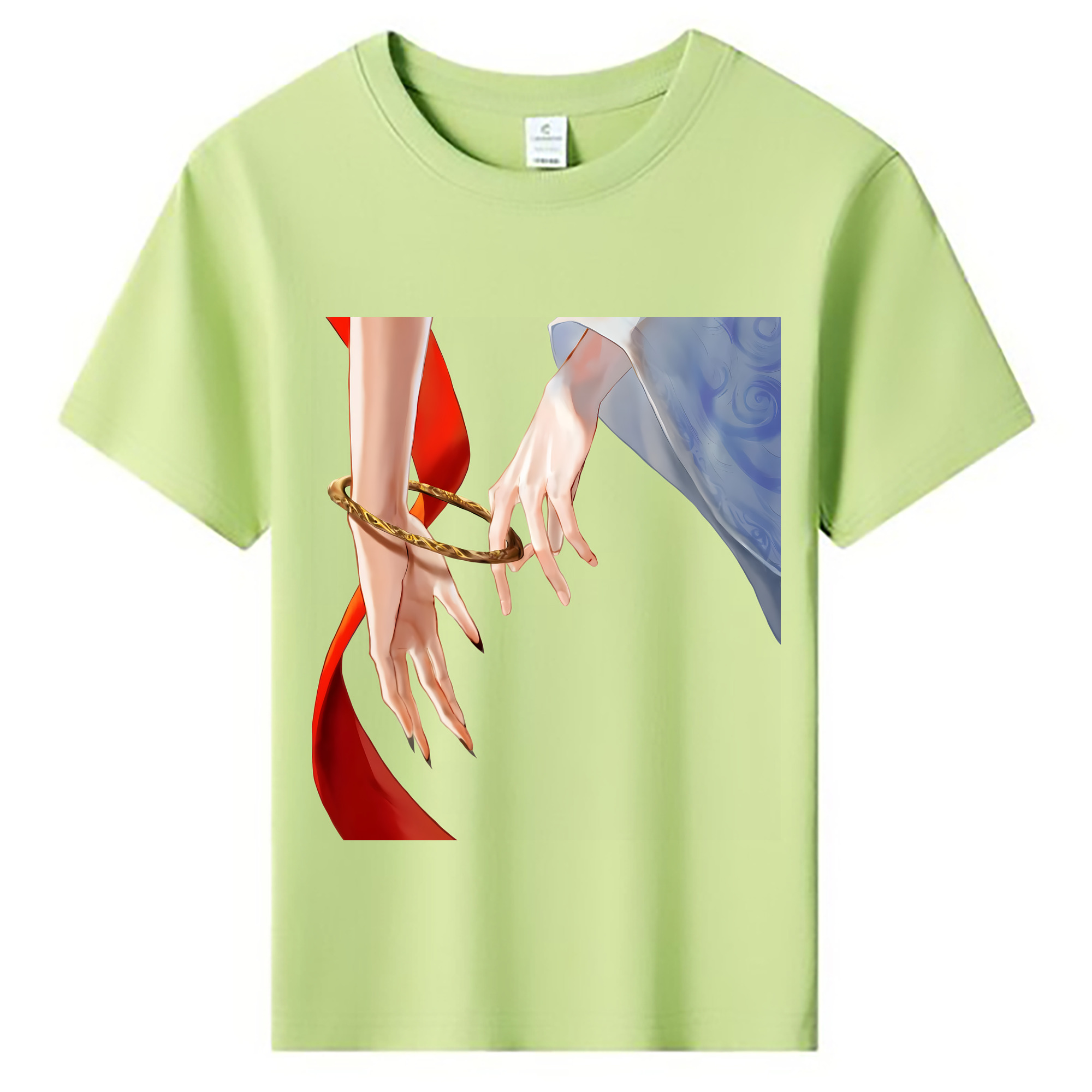 （画像用） Ne Zha 2 ナタ 魔童の大暴れ 綿100％キッズTシャツ（フロントプリント）
